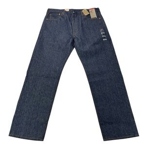 NWT Levi’s Mens 38x32 501 Original Shrink To Fit Jeans Raw Denim